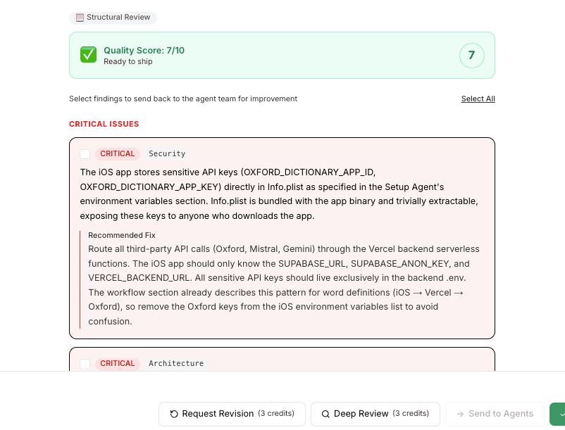 Adversary Agent reviewing PRD for contradictions and gaps